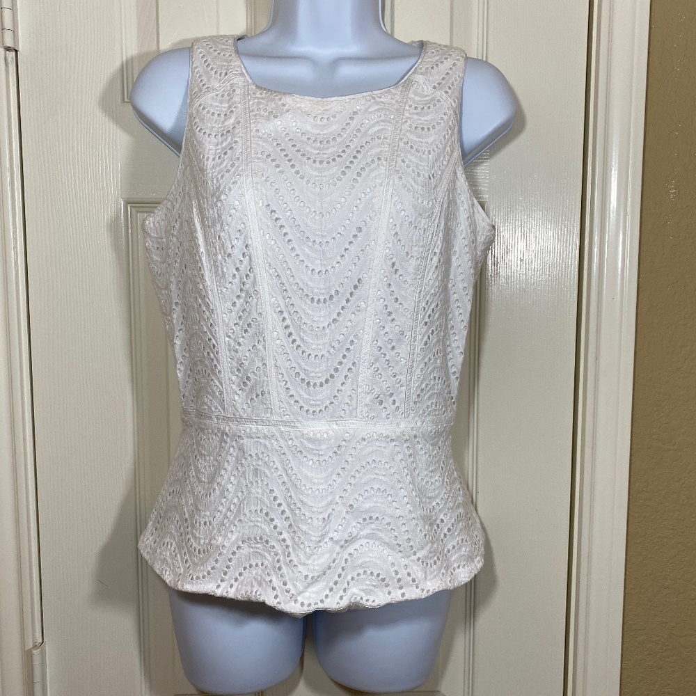 White House Black Market sleeveless blouse